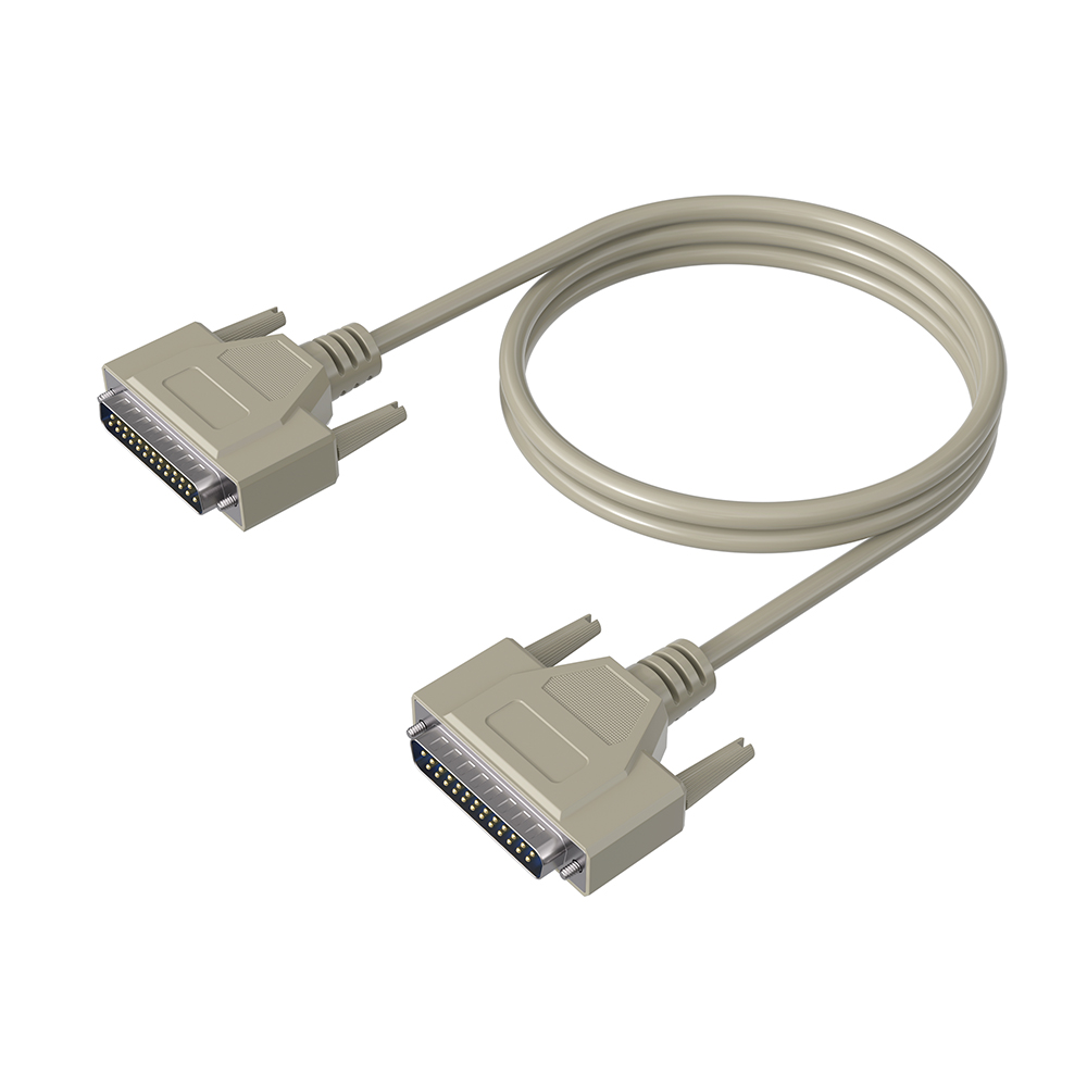 MSL电脑线DB25纯铜延长线打印机线25针公对公双层屏蔽线