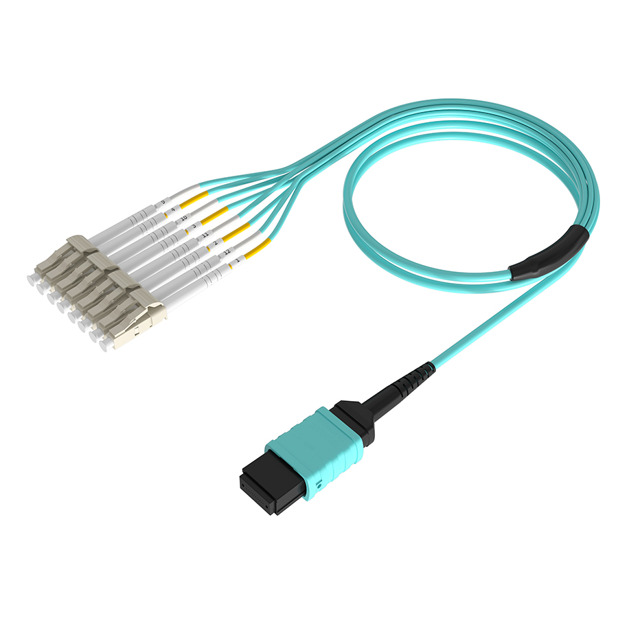 MSL工程电信级OM4多模MTP-LC光纤跳线8芯/12芯/24芯